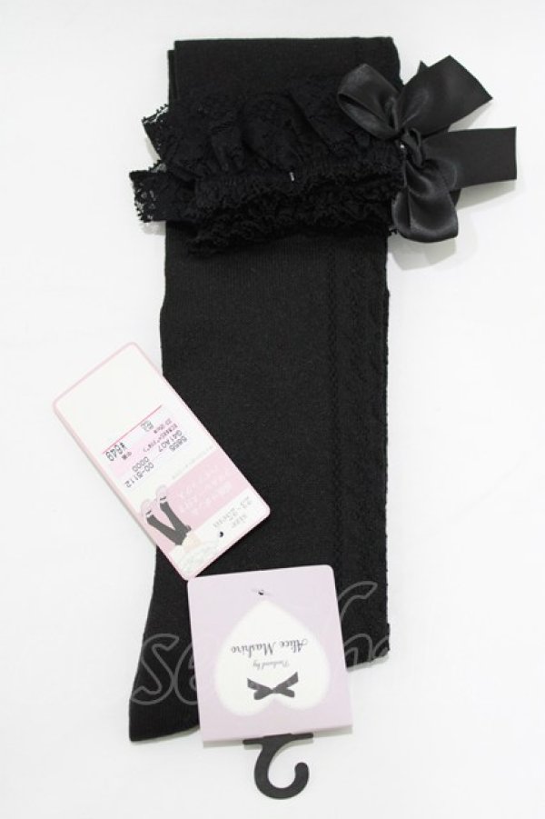 画像1: Alice Mashiro / 眞白ありす/ECMAHSバラリボン  ブラック H-26-01-30-069-PU-ZA-NS-ZH (1)