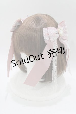 画像: Princess Melody / オールハートビジュー梯子レース重ねクリップ  ピンク H-26-01-30-072-EL-AC-NS-ZH