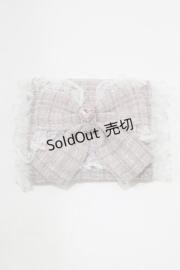 画像1: Ank Rouge / ノベルティ/キラキラツイードミニウォレット  ピンク H-26-01-30-075-CA-ZA-NS-ZH (1)