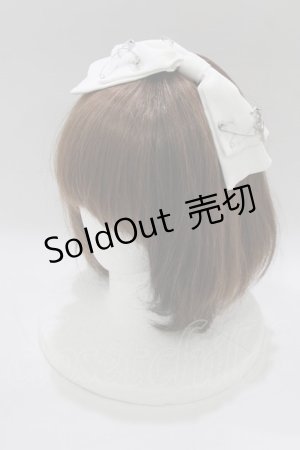 画像: Ank Rouge / Be mqinチャームカチューシャ  ホワイト H-26-01-30-078-CA-AC-NS-ZH