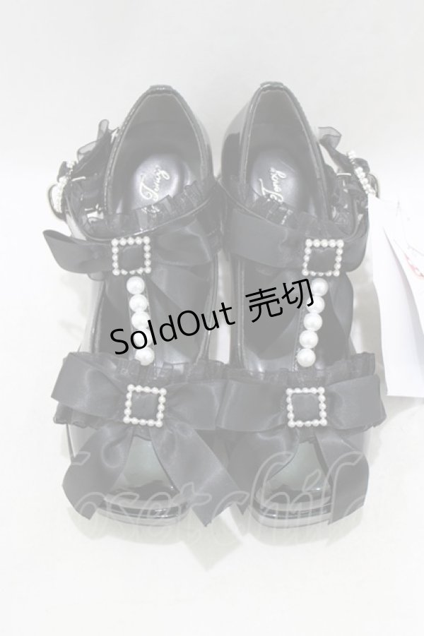 画像1: Lovely Tency / 眞白ありす/MAフリルリボンPLP S ブラック H-26-01-30-082-GO-SH-NS-ZH (1)