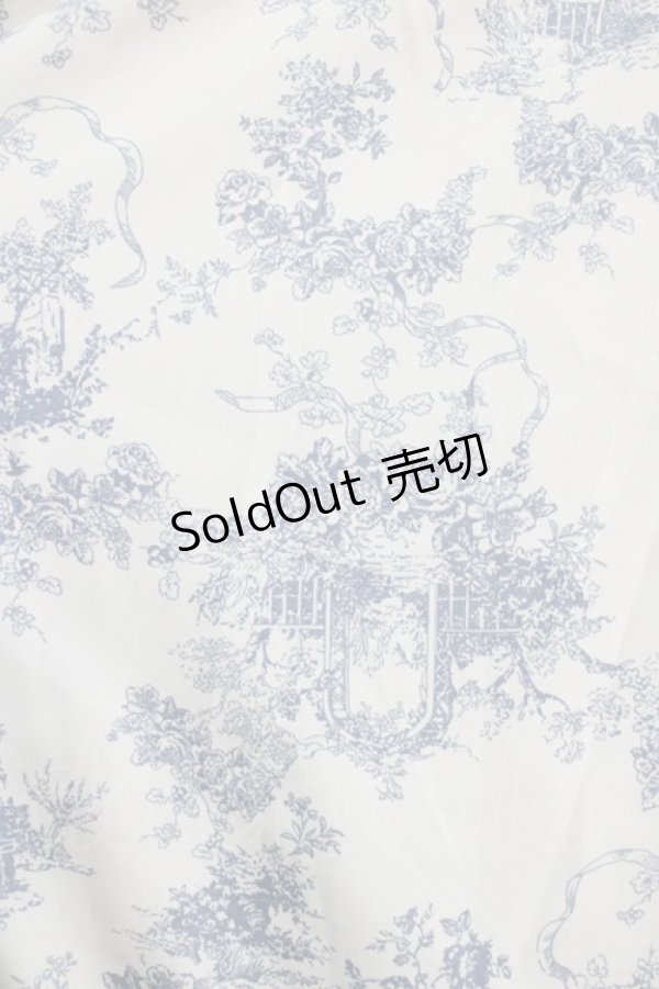 画像4: m petit by misako / トワルドジュイOPハンソデ 4L オフ/ブルー H-26-01-30-001-LO-OP-NS-ZH (4)