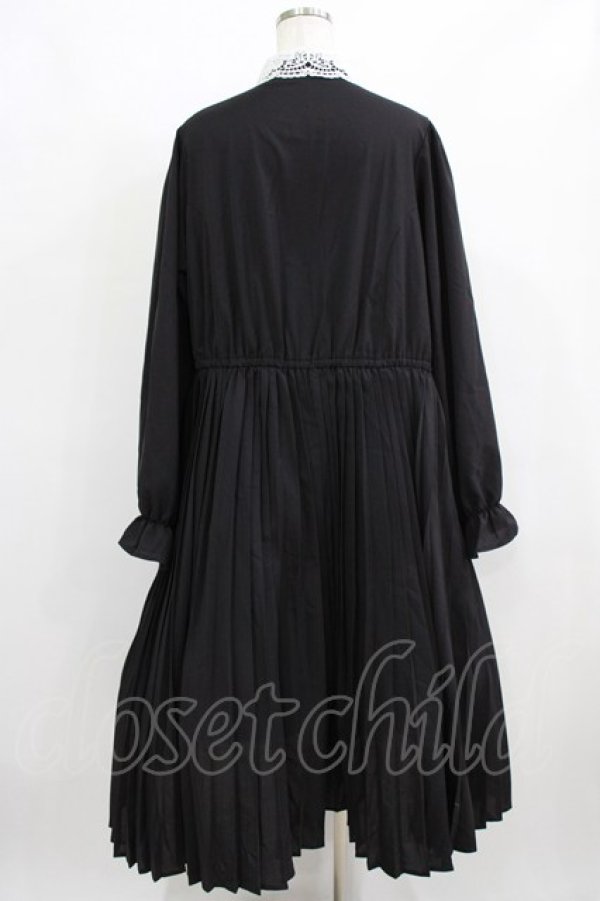 画像3: m petit by misako / AM*レースエリプリーツワンピース 4L ブラック H-26-01-30-011-LO-OP-NS-ZH (3)