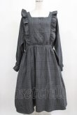 画像1: m petit by misako / チェックワンピース 4L グレー H-26-01-30-002-LO-OP-NS-ZH (1)
