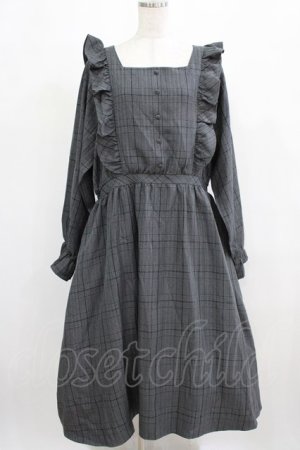 画像: m petit by misako / チェックワンピース 4L グレー H-26-01-30-002-LO-OP-NS-ZH