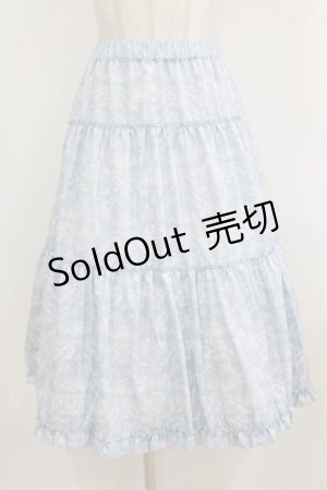 画像: m petit by misako / NINA'S RVパニエスカート 4L サックス/アイボリー リバーシブル H-26-01-30-014-LO-SK-NS-ZH