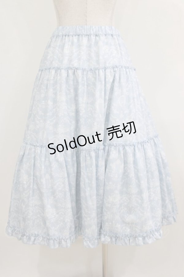 画像3: m petit by misako / NINA'S RVパニエスカート 4L サックス/アイボリー リバーシブル H-26-01-30-014-LO-SK-NS-ZH (3)