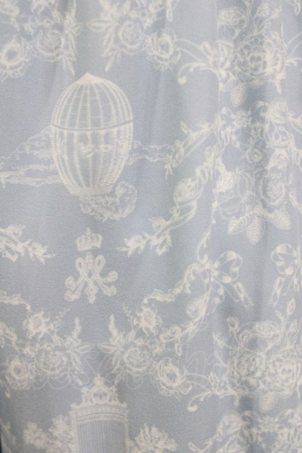 画像4: m petit by misako / NINA'S RVパニエスカート 4L サックス/アイボリー リバーシブル H-26-01-30-014-LO-SK-NS-ZH (4)