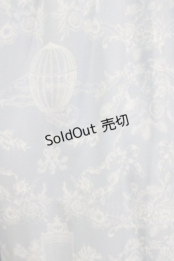 画像4: m petit by misako / NINA'S RVパニエスカート 4L サックス/アイボリー リバーシブル H-26-01-30-014-LO-SK-NS-ZH (4)