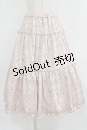 画像: m petit by misako / NINA'S RVパニエスカート 4L ピンク/アイボリー リバーシブル H-26-01-30-015-LO-SK-NS-ZH