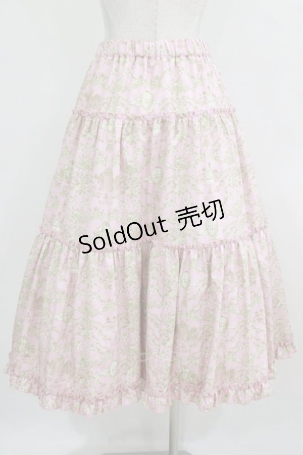 画像3: m petit by misako / NINA'S RVパニエスカート 4L ピンク/アイボリー リバーシブル H-26-01-30-015-LO-SK-NS-ZH (3)