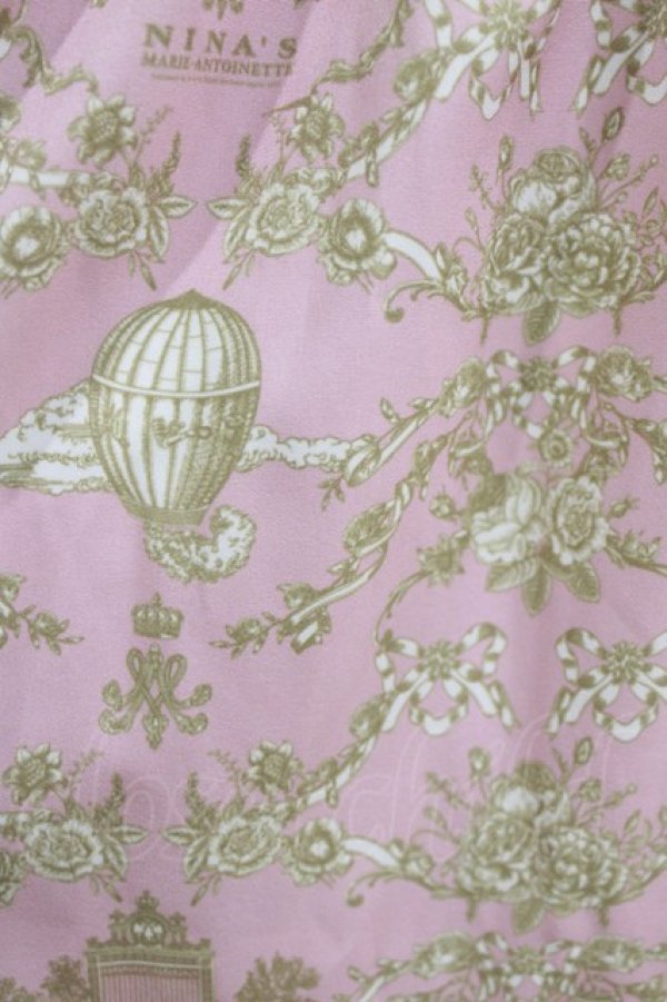 画像4: m petit by misako / NINA'S RVパニエスカート 4L ピンク/アイボリー リバーシブル H-26-01-30-015-LO-SK-NS-ZH (4)