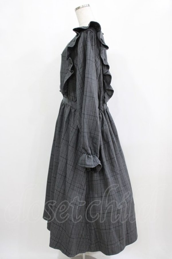 画像2: m petit by misako / チェックワンピース 4L グレー H-26-01-30-002-LO-OP-NS-ZH (2)