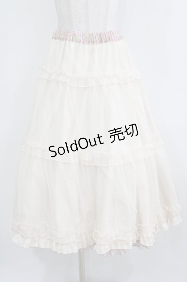 画像5: m petit by misako / NINA'S RVパニエスカート 4L ピンク/アイボリー リバーシブル H-26-01-30-015-LO-SK-NS-ZH (5)