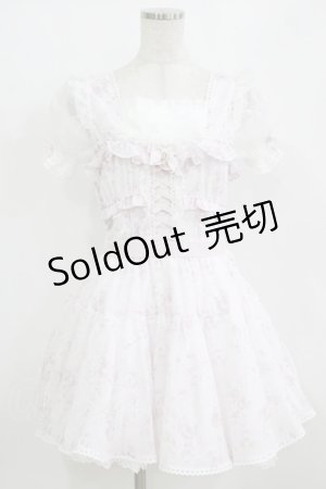 画像: LIZ LISA / ローズリボンシフォンワンピース Free ピンク H-26-01-30-018-LO-OP-NS-ZH