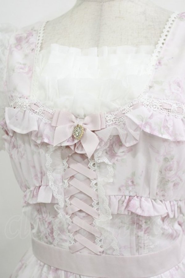 画像4: LIZ LISA / ローズリボンシフォンワンピース Free ピンク H-26-01-30-018-LO-OP-NS-ZH (4)