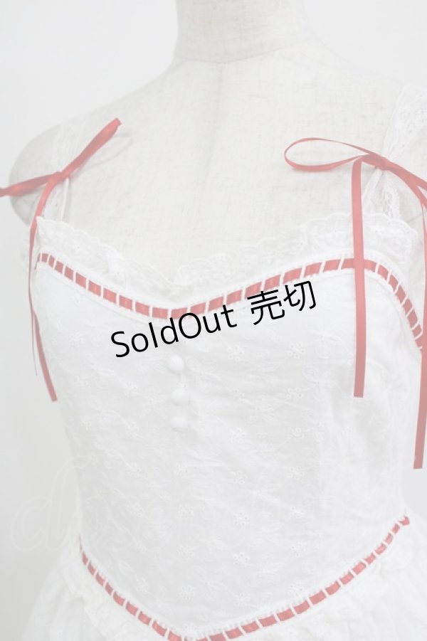 画像5: Me roir / レースドーリーキャミワンピース M オフ/レッド H-26-01-30-020-GO-OP-NS-ZH (5)