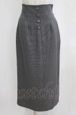 画像1: an another angelus / ミニチェックハイウエストタイトスカート サイズ2 GRAY×BLACK H-26-01-30-022-CA-SK-NS-ZH (1)