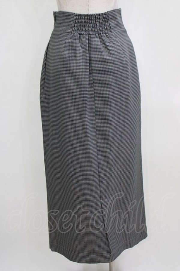 画像3: an another angelus / ミニチェックハイウエストタイトスカート サイズ2 GRAY×BLACK H-26-01-30-022-CA-SK-NS-ZH (3)