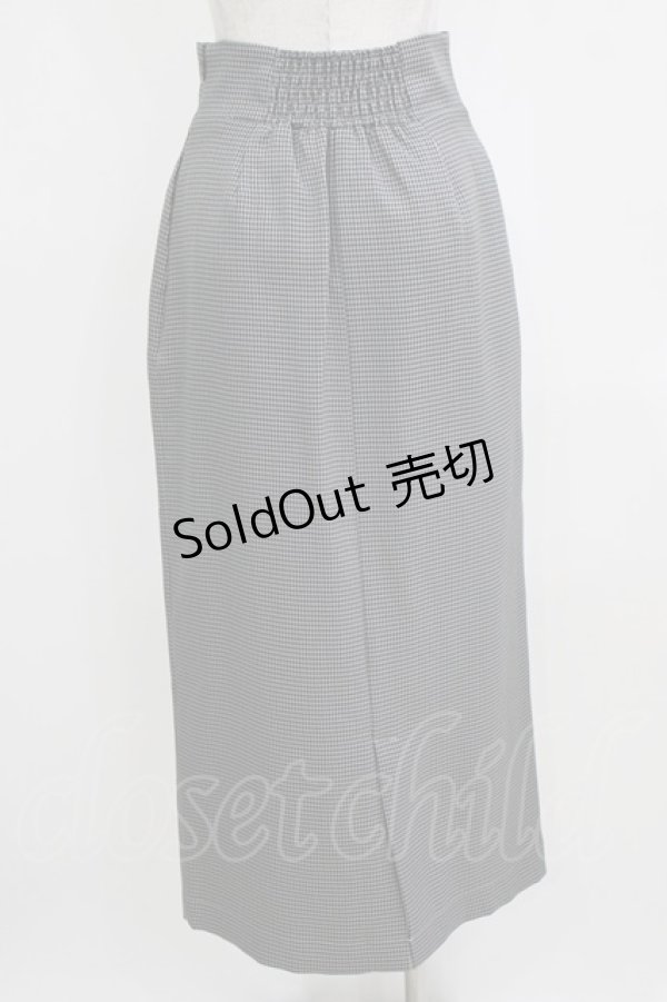 画像3: an another angelus / ミニチェックハイウエストタイトスカート サイズ2 GRAY×BLACK H-26-01-30-022-CA-SK-NS-ZH (3)