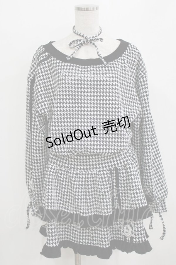 画像1: Re Amour / ワンショルトレーナーワンピ Free ブラック H-26-01-30-023-PU-OP-NS-ZH (1)