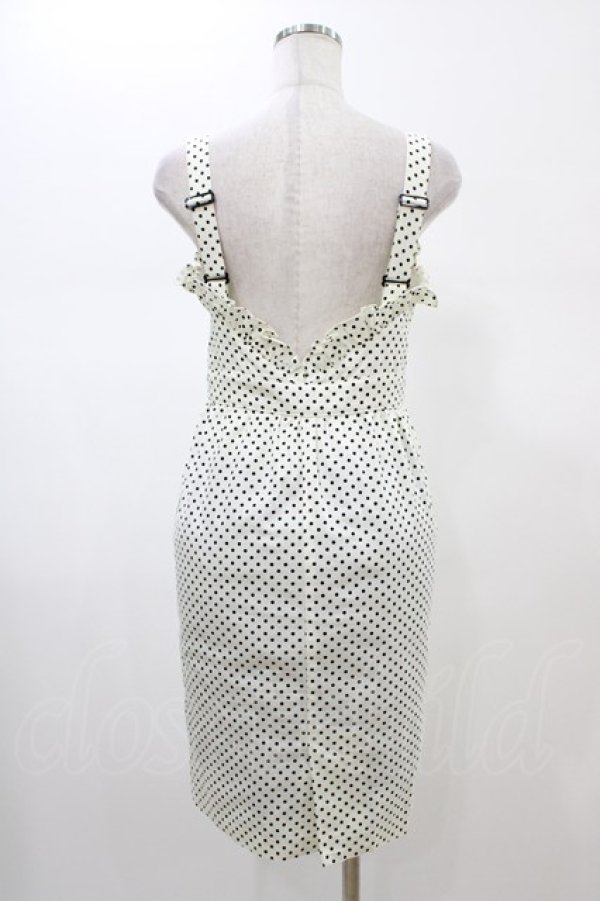 画像2: MILK / Arielジャンパースカート  オフ×ブラックドット H-26-02-01-1031-ML-OP-KB-ZH (2)