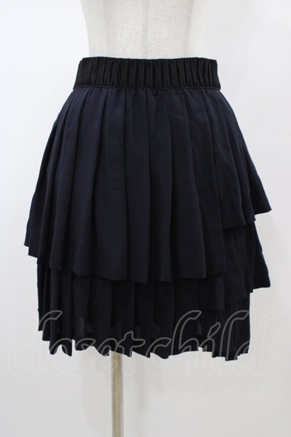 画像1: Jane Marple Dans Le Salon / ランダムプリーツスカート  ネイビー H-26-02-01-1035-JM-SK-KB-ZH (1)