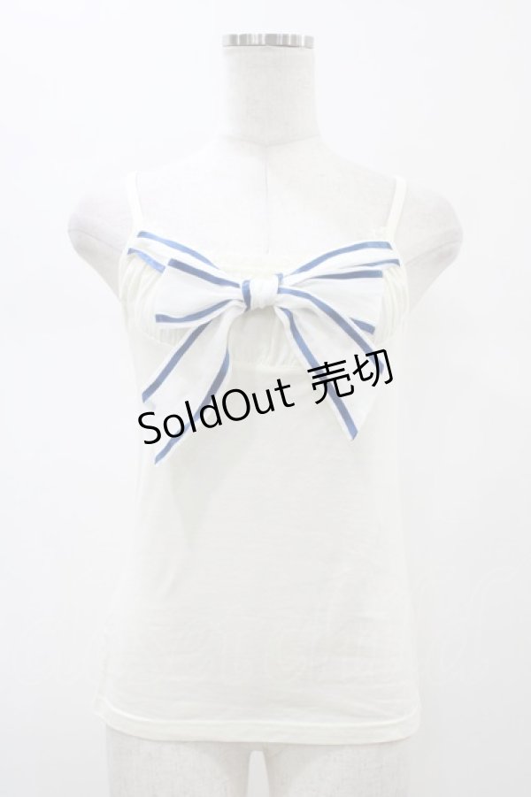 画像1: Emily Temple cute / リボンキャミソール  オフ H-26-02-01-1039-ET-TO-KB-ZH (1)