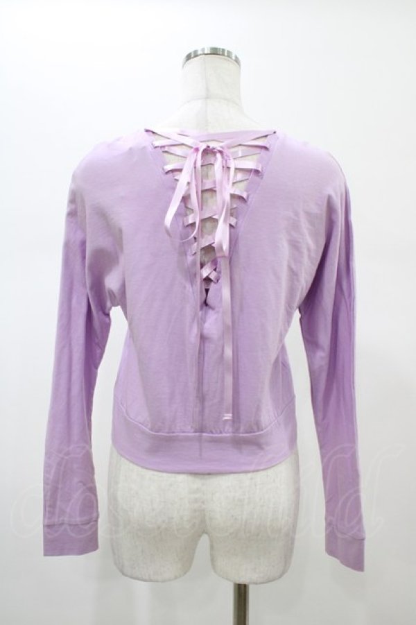 画像2: MILK / Backレースアップカーデ  ラベンダー H-26-02-01-1040-ML-TO-KB-ZH (2)