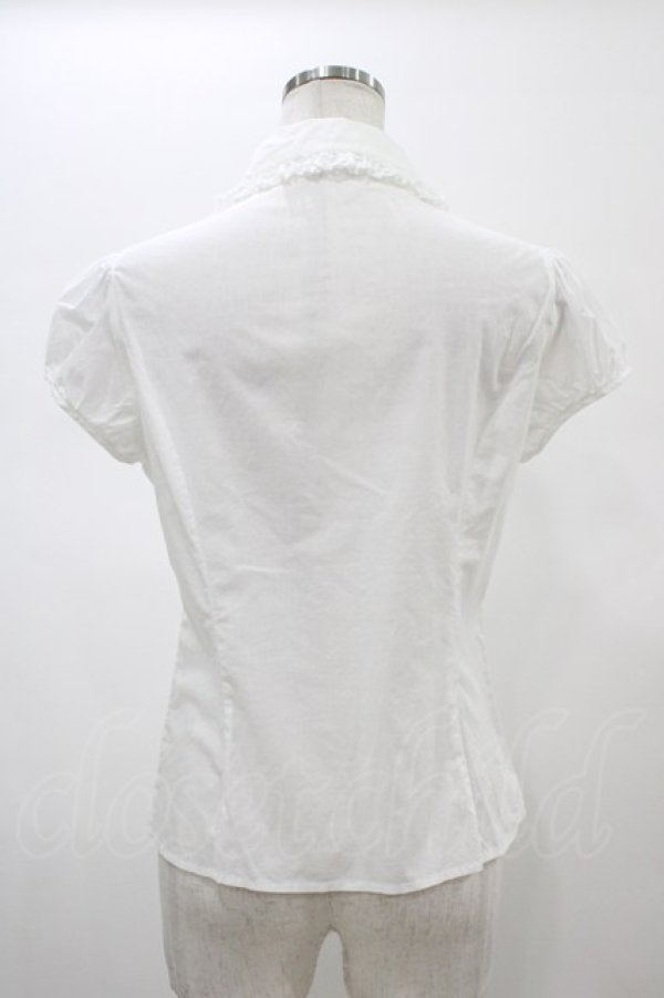 画像2: Emily Temple cute / レース切替ピンタックパフブラウス  ホワイト H-26-02-01-1041-ET-BL-KB-ZH (2)