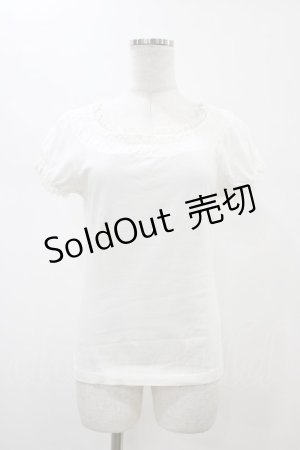 画像: Emily Temple cute / シャーリングパフカットソー  オフホワイト H-26-02-01-1042-ET-TO-KB-ZH
