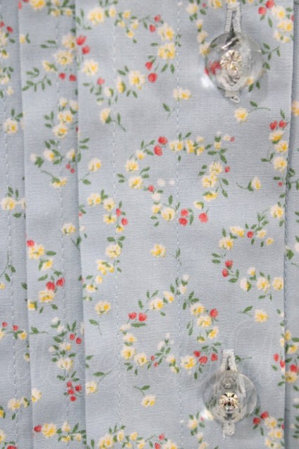 画像4: Nile Perch / 小花柄ブラウス  サックス H-26-02-01-1049-LO-BL-KB-ZH (4)