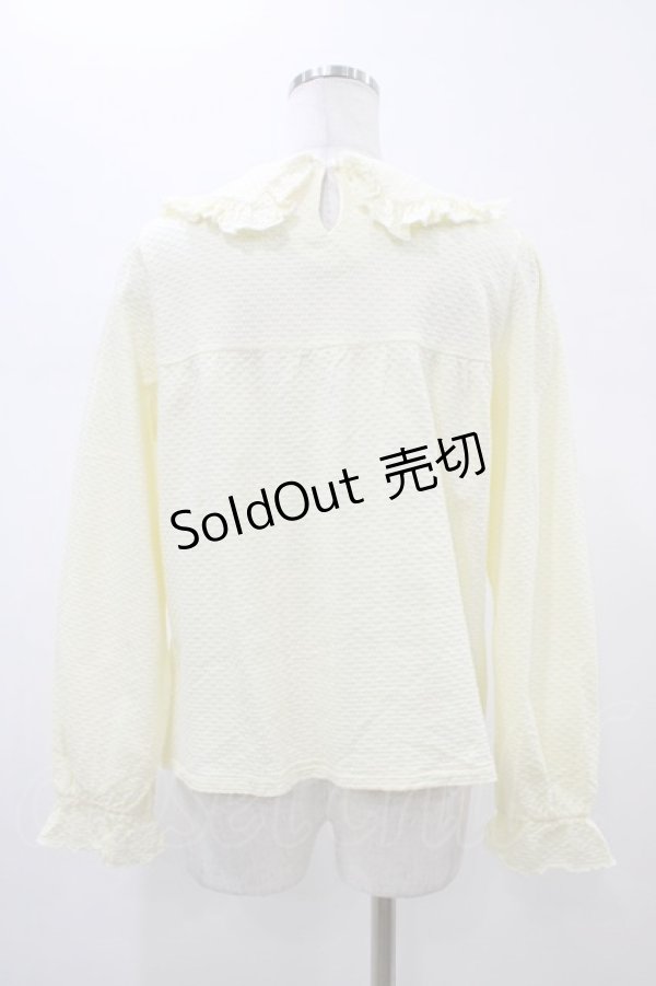 画像2: Nile Perch / フリル襟カットソー  イエロー H-26-02-01-1050-LO-TO-KB-ZH (2)