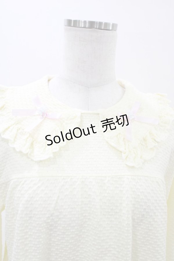 画像3: Nile Perch / フリル襟カットソー  イエロー H-26-02-01-1050-LO-TO-KB-ZH (3)