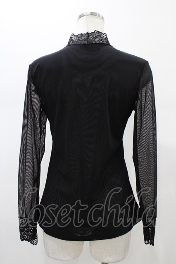 画像2: MR corset / レースフリルトップス  ブラック H-26-02-01-1055-PU-TO-KB-ZH (2)