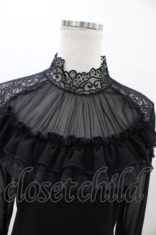 画像3: MR corset / レースフリルトップス  ブラック H-26-02-01-1055-PU-TO-KB-ZH (3)
