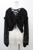 画像2: MR corset / レースフリルシフォンボレロ  ブラック H-26-02-01-1057-PU-TO-KB-ZH (2)
