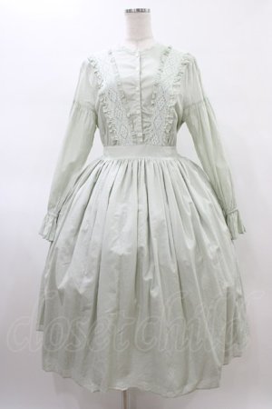 画像: Perla nell' ostrica / バラトーションレース付きワンピース  ミント H-26-02-01-1007-EL-OP-KB-ZH