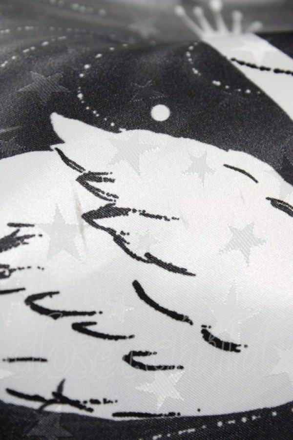 画像4: MILK / スワンレイクドレス  ブラック×ホワイトスワン H-26-02-01-1008-ML-OP-KB-ZH (4)