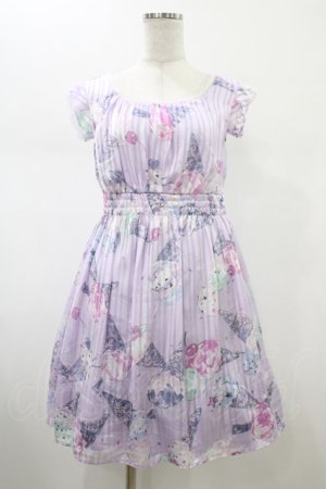 画像: MILK / ICE CREAMミューズドレス  プラムラベンダープリント H-26-02-01-1010-ML-OP-KB-ZH
