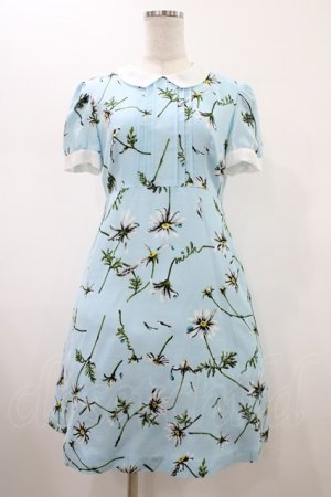 画像: MILK / マーガレットブロッサムワンピース  サックスベース H-26-02-01-1011-ML-OP-KB-ZH