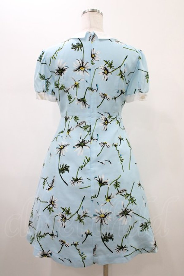 画像2: MILK / マーガレットブロッサムワンピース  サックスベース H-26-02-01-1011-ML-OP-KB-ZH (2)