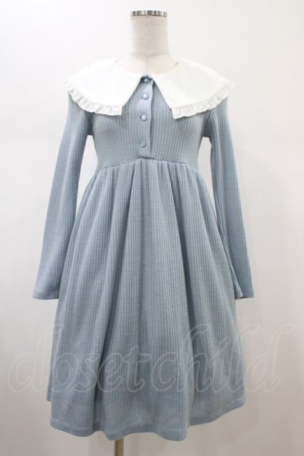 画像1: MILK / Sisterワンピース  サックス H-26-02-01-1012-ML-OP-KB-ZH (1)