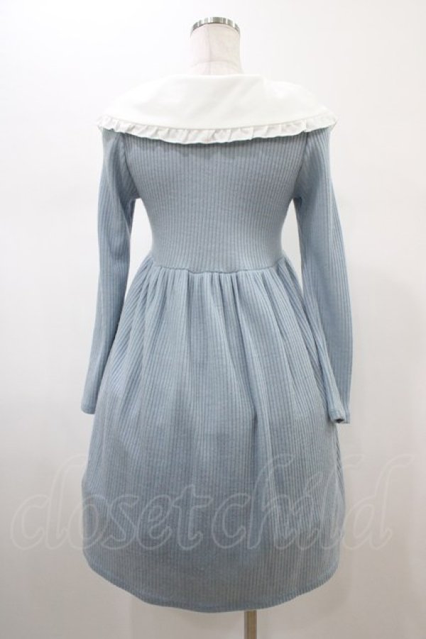 画像2: MILK / Sisterワンピース  サックス H-26-02-01-1012-ML-OP-KB-ZH (2)