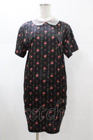 画像: MILK / ローズガーランドワンピース  ブラックフラワー H-26-02-01-1014-ML-OP-KB-ZH