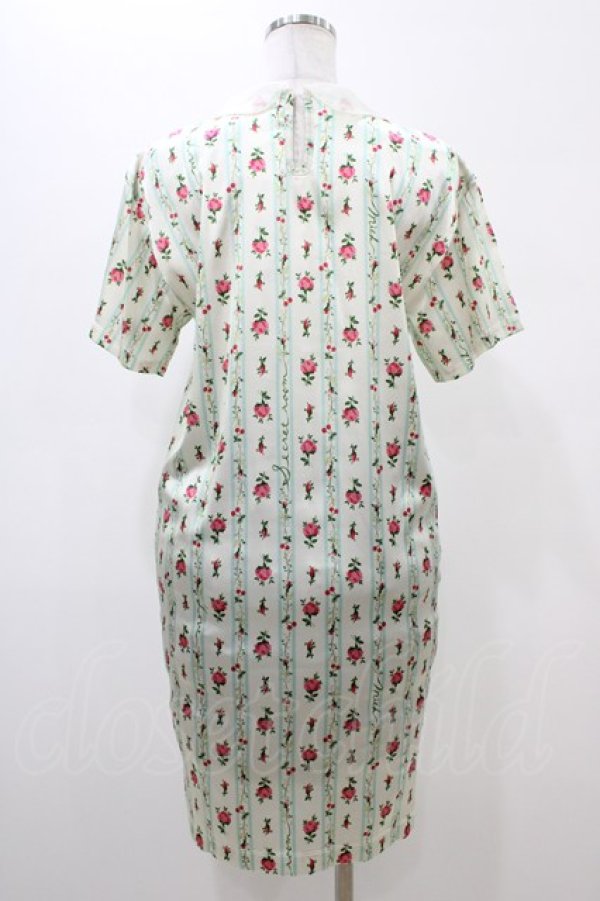 画像2: MILK / ローズガーランドワンピース  ミントブルーウォールペーパー H-26-02-01-1015-ML-OP-KB-ZH (2)