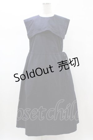 画像: Jane Marple Dans Le Salon / ヴィンテージマリンカラードレス M ネイビー H-26-02-01-1016-JM-OP-KB-ZH