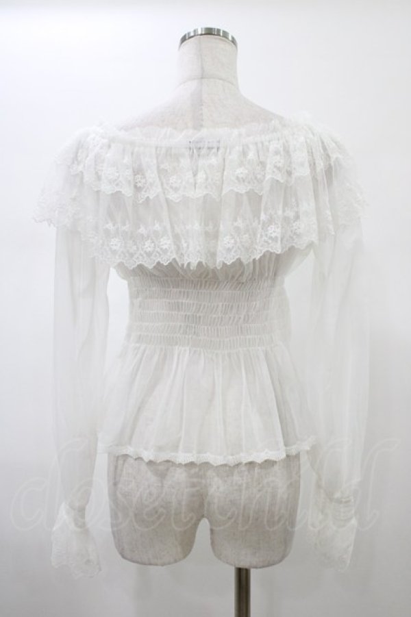 画像2: abilletage / チュールドレストップス  ホワイト H-26-02-01-1003-GO-TO-KB-ZH (2)