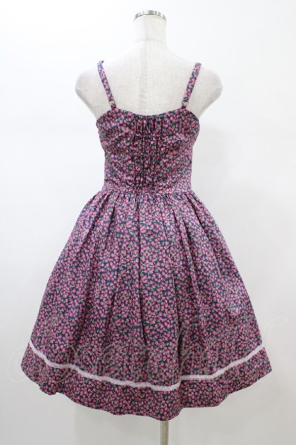 画像2: MILK / ベリーズキャミワンピース  ネイビーローズ H-26-02-01-1022-ML-OP-KB-ZH (2)