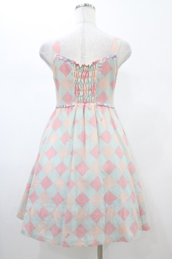 画像2: MILK / Fifi DRESS  ピンク×サックス H-26-02-01-1024-ML-OP-KB-ZH (2)